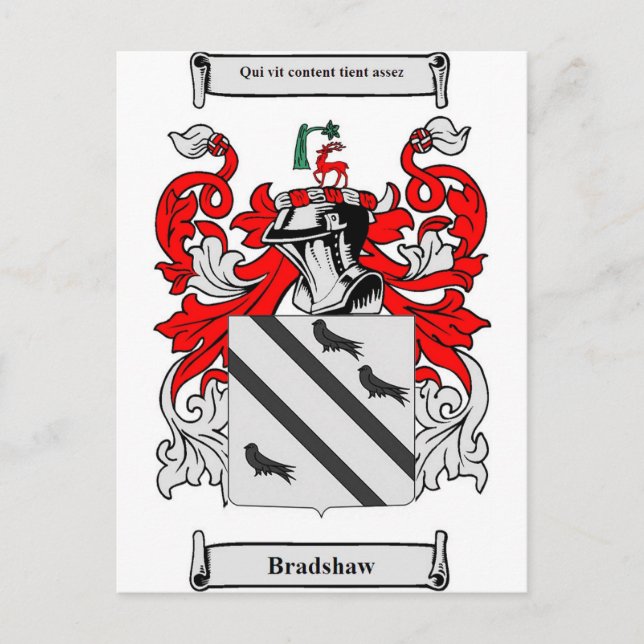Bradshaw-Wappen Postkarte (Vorderseite)
