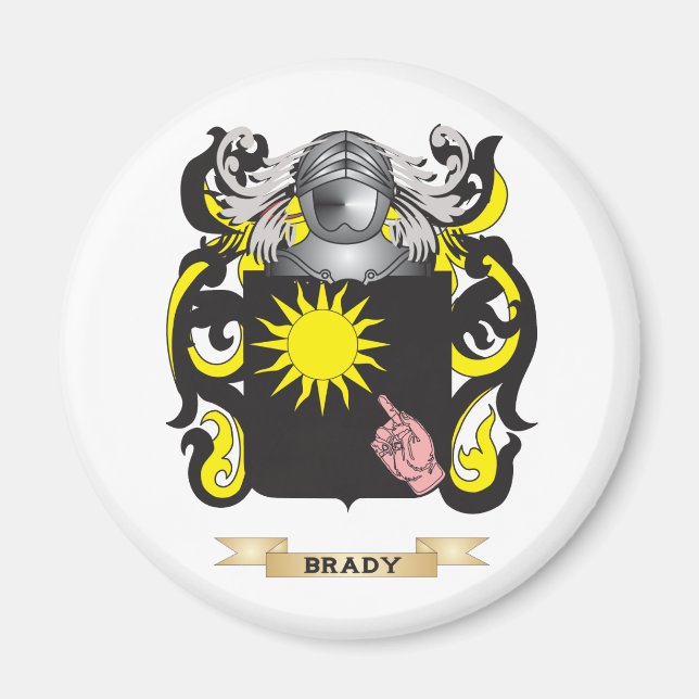 Brady Coat of Arms (Familienwappen) Magnet (Vorne)