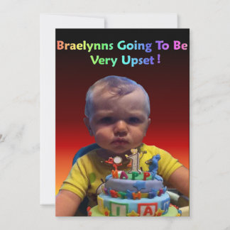 Braelynns 1. Geburtstag Einladung