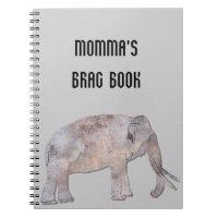 Brag-Buch-Elefant-Foto-Notizbuch MOMMAS