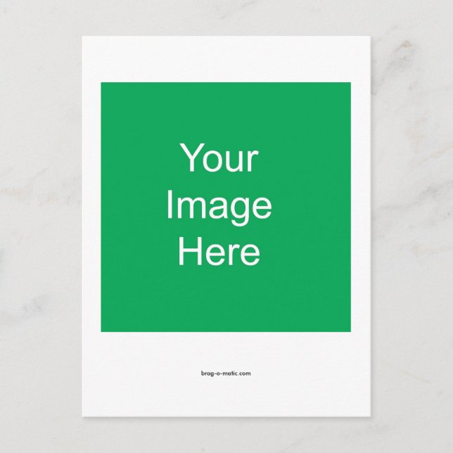 Brag-o-matische Patentkarte Postkarte (Vorderseite)