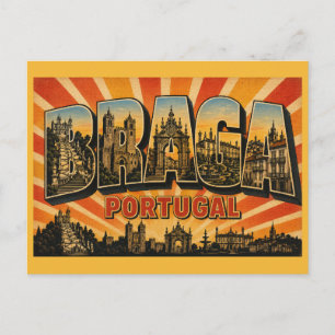 Braga Portugal Antizistisches Erzbistum  Postkarte