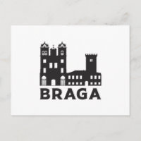 Braga Portugal City Skyline Stadtbild Geschenk Ide