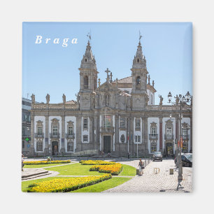  Braga. Sicht auf das Stadtzentrum. Magnet