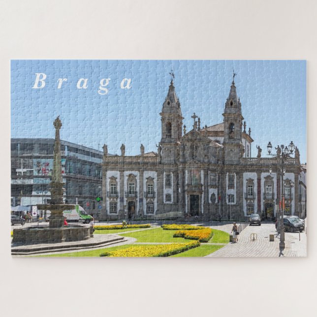 Braga. View of the city center. Puzzle (Horizontal)