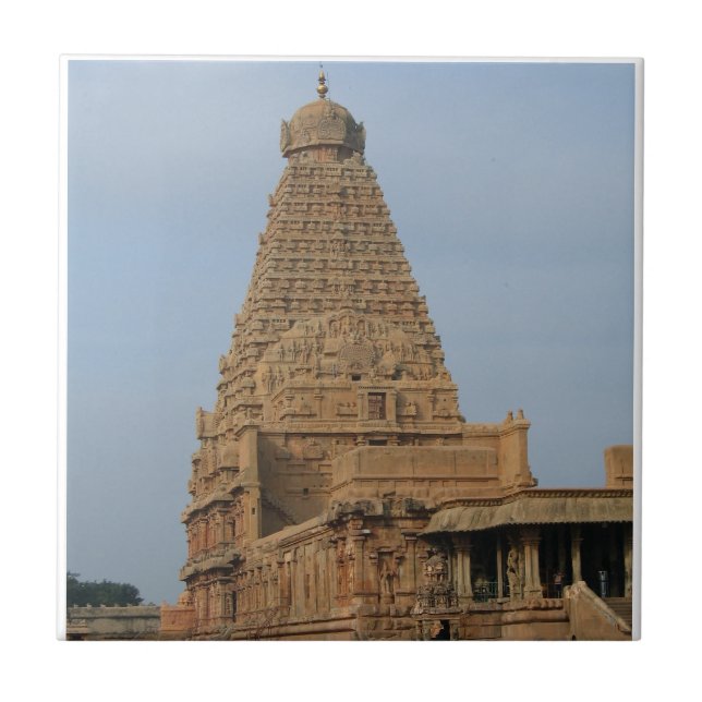 Bragadeeswarar Temple, Thanjai Big Temple Fliese (Vorderseite)