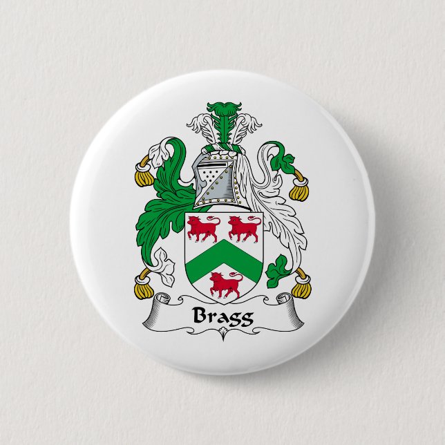 Bragg Familienwappen Button (Vorderseite)