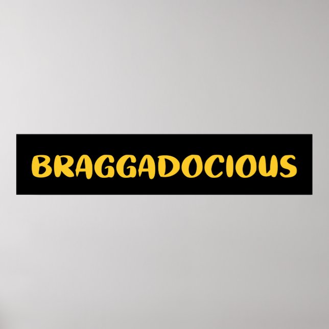BRAGGADOCIOUS POSTER (Vorne)