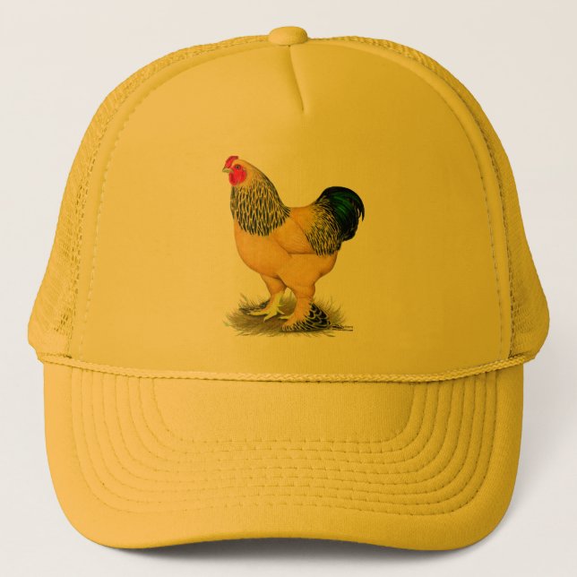 Brahma: Buff Rooster Truckerkappe (Vorderseite)