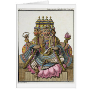 Brahma, hindischer Gott der Schaffung, 'von der
