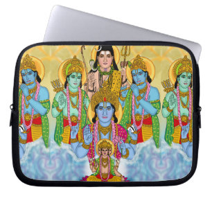 Brahma Vishnu Shiva Ram Krishna Laptop Hülle Laptopschutzhülle