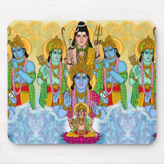 Brahma Vishnu Shiva Ram Krishna Mauspad (Vorne)