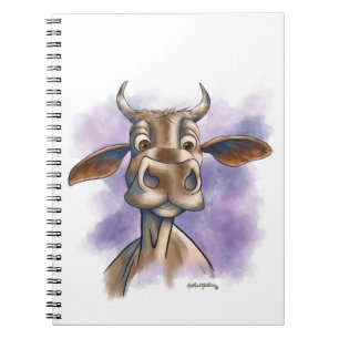 Brahman-Kuh-Cartoon Notizblock