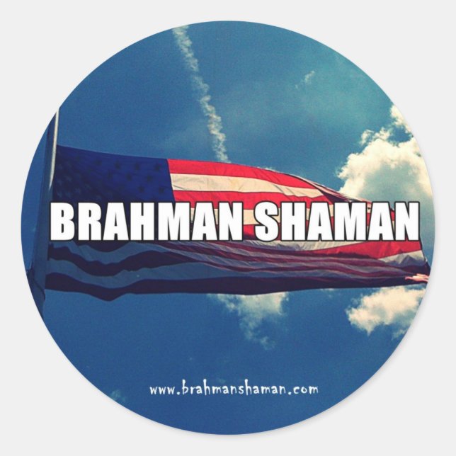BRAHMAN SHAMAN - FLAG STICKER (Vorderseite)
