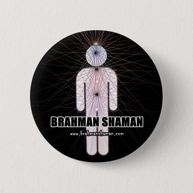 BRAHMANSHAMAN - Chakra Knopf Button (Vorderseite)