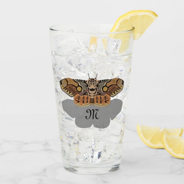 Brahmin Moth Monogram Glas (Rückseite Ice)