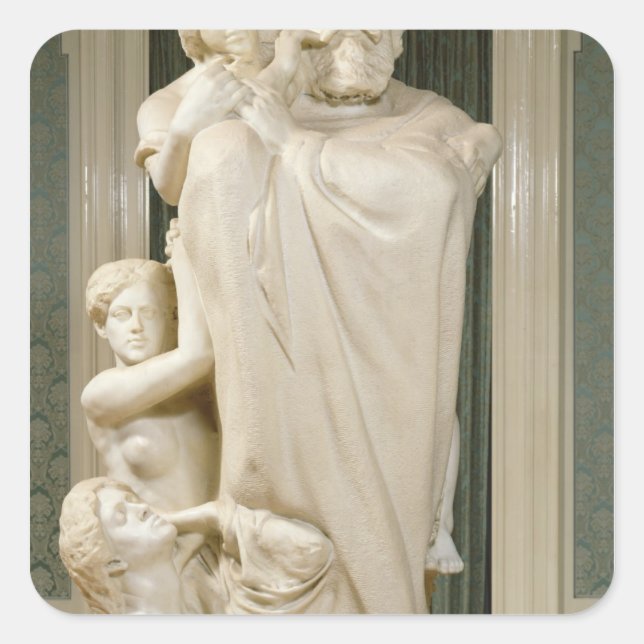 Brahms, 1909 quadratischer aufkleber (Vorderseite)