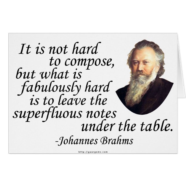 Brahms zur Komposition (Vorderseite (Horizontal))