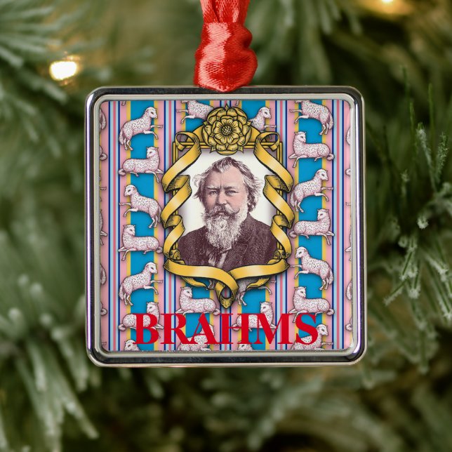Brahms's Lullaby Silbernes Ornament (Baum)