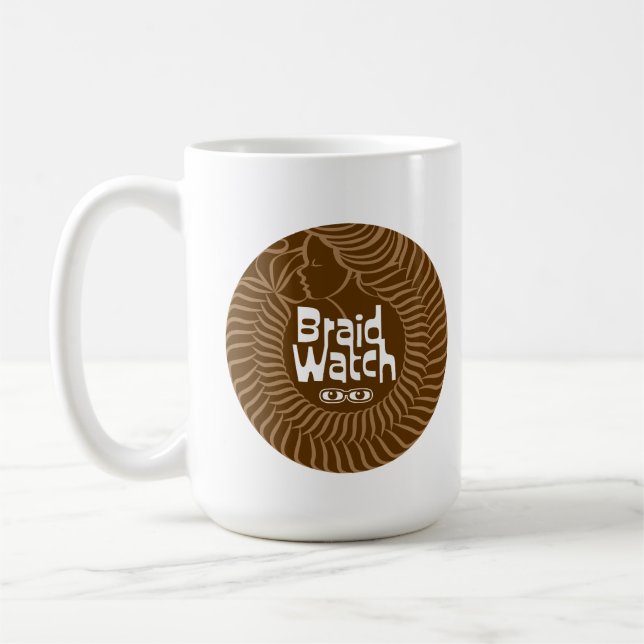 Braid Watch Lezbi Nerdy Chibi Tasse (Links)