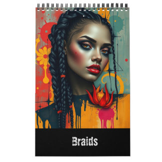 Braids Fantasy Modern Art Calendar Kalender