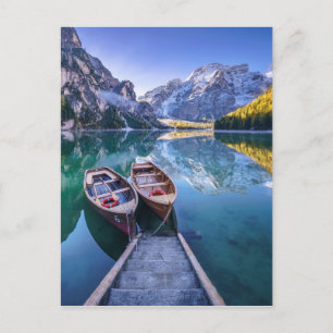 Braies Lake   Dolomiten Alpen, Italien Postkarte
