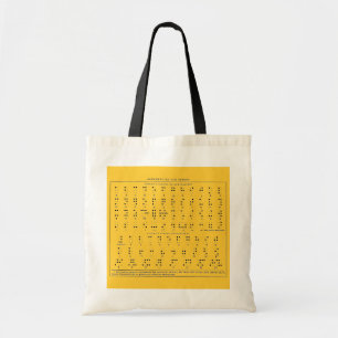 Braille-Alphabet-Tasche Tragetasche