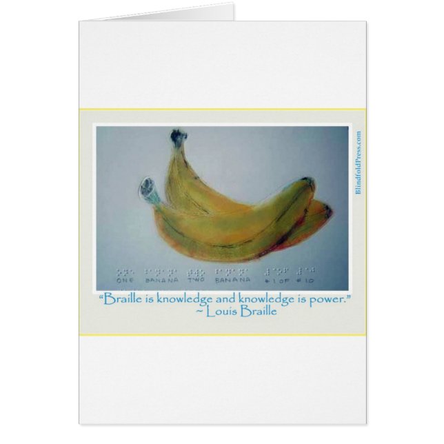 Braille-Karte Nr. 2 (Vorne)