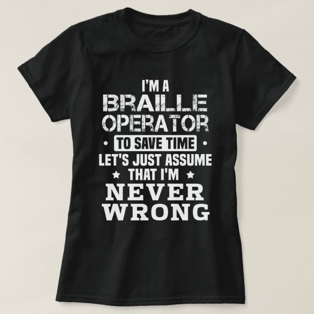 Braille-Operator T-Shirt