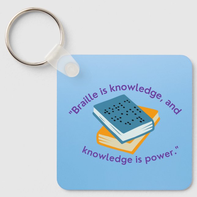 Braille Schlüsselanhänger (Vorderseite)