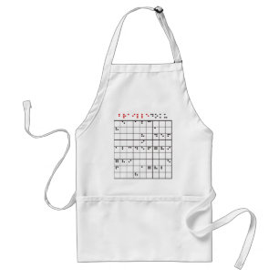 brailledoku schürze