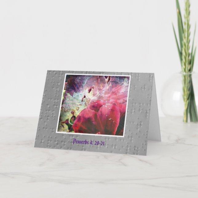 Brailleschrift Karte (Vorderseite)