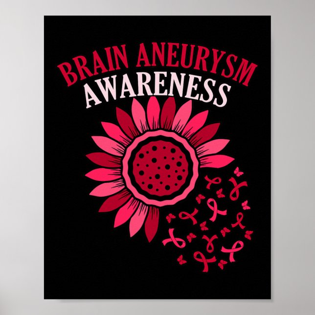 Brain-Aneurysm-Awareness-Monatsunterstützung Grap Poster (Vorne)