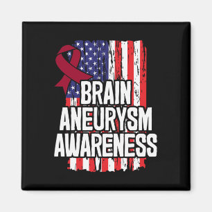 Brain Aneurysm Awareness Ribbon Magnet