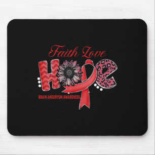 Brain Aneurysm AwarenessHope Ribbon Sonnenblume Mousepad