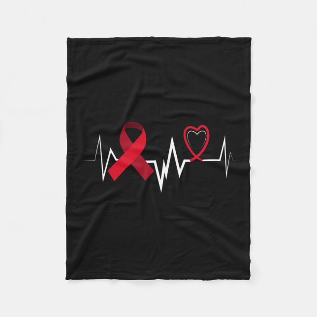 Brain Aneurysm Ribbon Brain Aneurysm Bewusstsein Fleecedecke (Vorderseite)