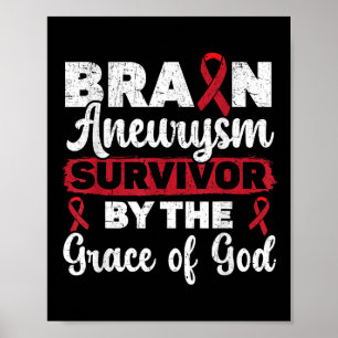 Brain Aneurysm Survivor Medical Bedingung Aneurysm Poster