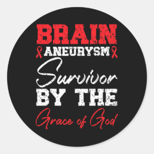 Brain Aneurysm Survivor Medical Bedingung Aneurysm Runder Aufkleber