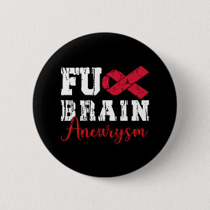 Brain Aneurysm Warrior Medical Button