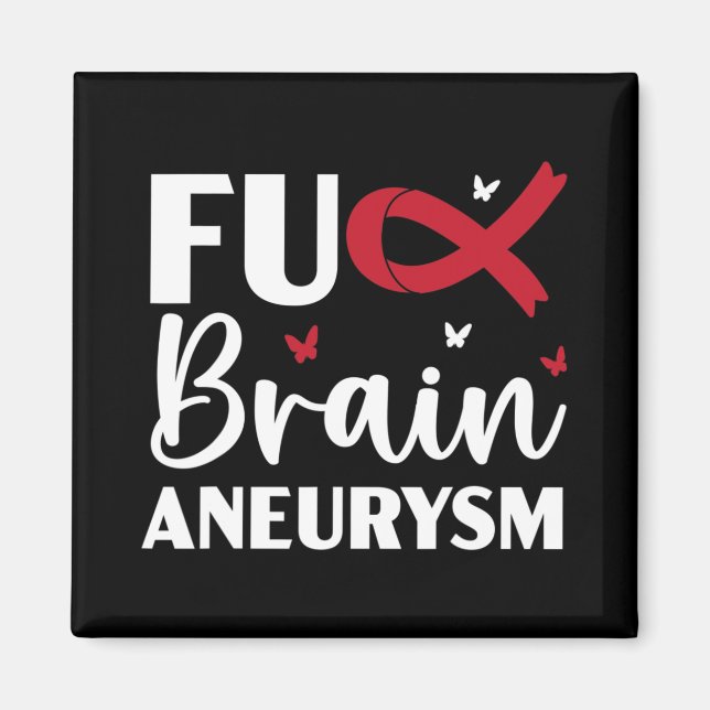 Brain Aneurysm Warrior Medical Magnet (Vorne)