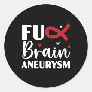 Brain Aneurysm Warrior Medical Runder Aufkleber