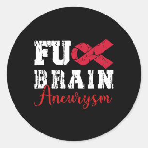 Brain Aneurysm Warrior Medical Runder Aufkleber