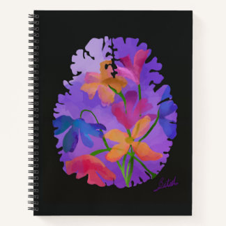 Brain Art Notebook Notizbuch