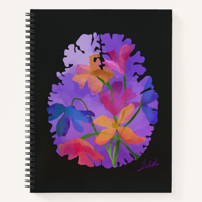 Brain Art Notebook Notizbuch (Vorderseite)