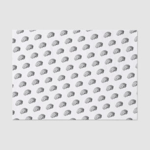 Brain Black & White Horror Geschenkpapier Wrap Tis Seidenpapier