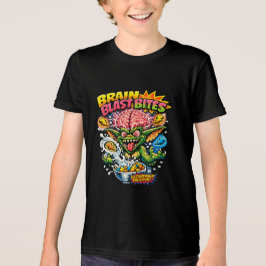 Brain Blast Bites Retro Cartoon Gremlin Cereal Par Tri-Blend Shirt