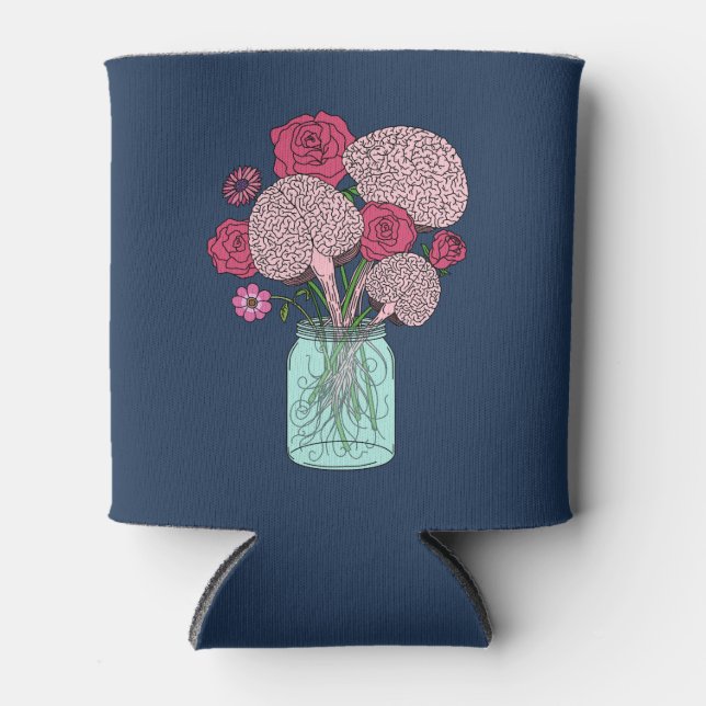 Brain Blume Bouquet Dosenkühler (Vorderseite)