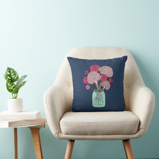 Brain Blume Bouquet Kissen (Stuhl )