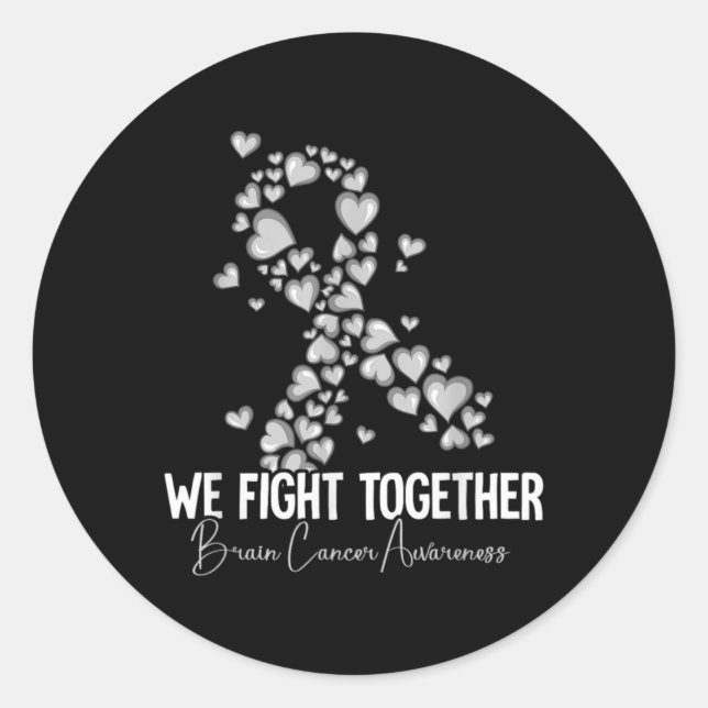 Brain Cancer Awareness 3  Runder Aufkleber (Vorderseite)
