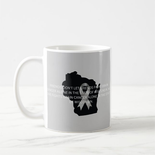 Brain Cancer Awareness in Wisconsin  Kaffeetasse (Links)